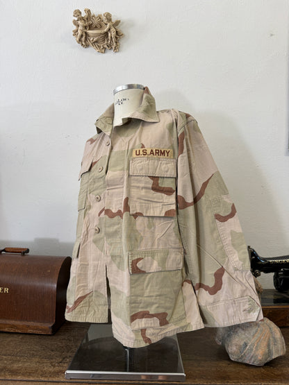 Vintage BDU Camo Jacket Ripstop US Army – L