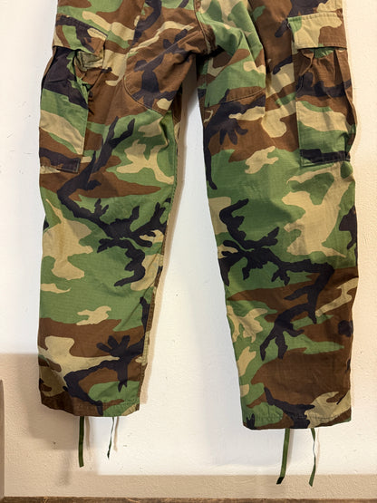 Vintage Woodland Camo Cargo Pants Us Army Rip Stop “W34”