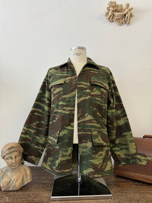 Deadstock Greek Army Lizard BDU Jacket Ripstop