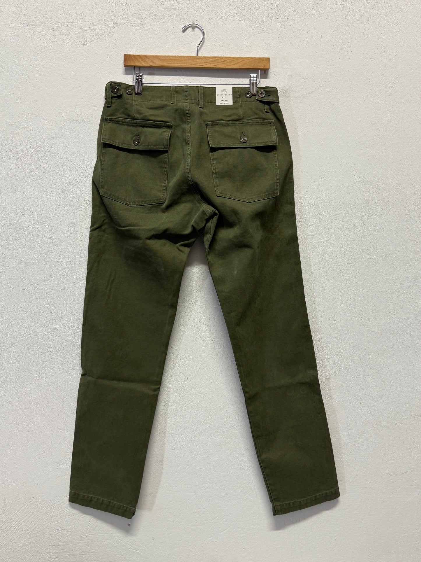 Fatigue Pant Canvas Degrasse Army Green - Chesapeake’s