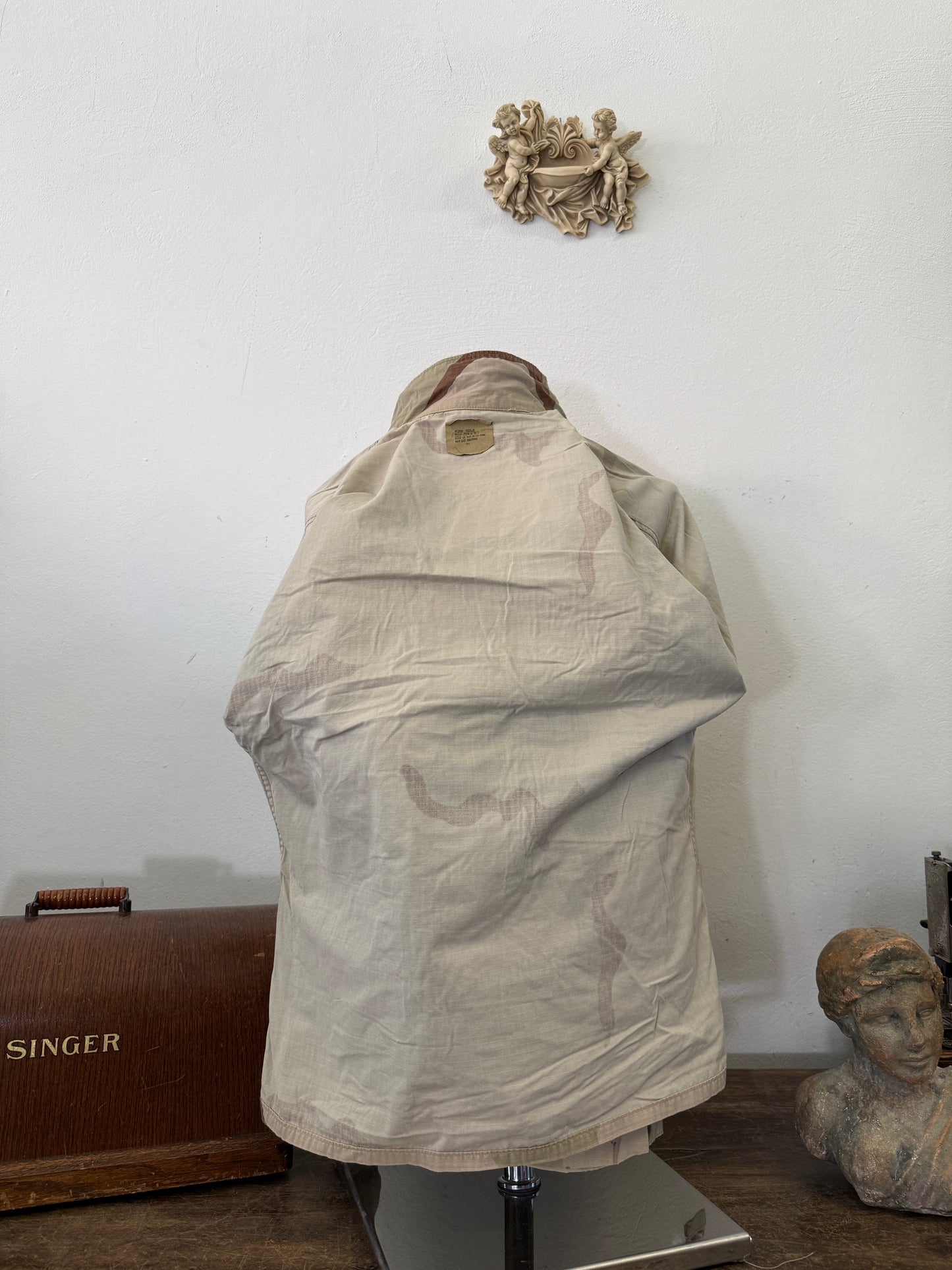 Vintage BDU Camo Jacket Ripstop US Army – L