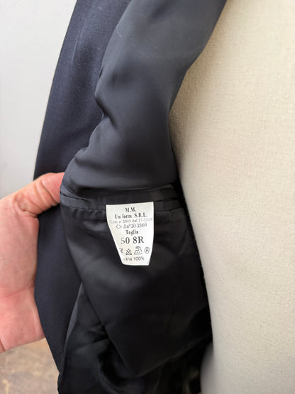 Vintage Italian Navy Double Breasted Jacket “M”
