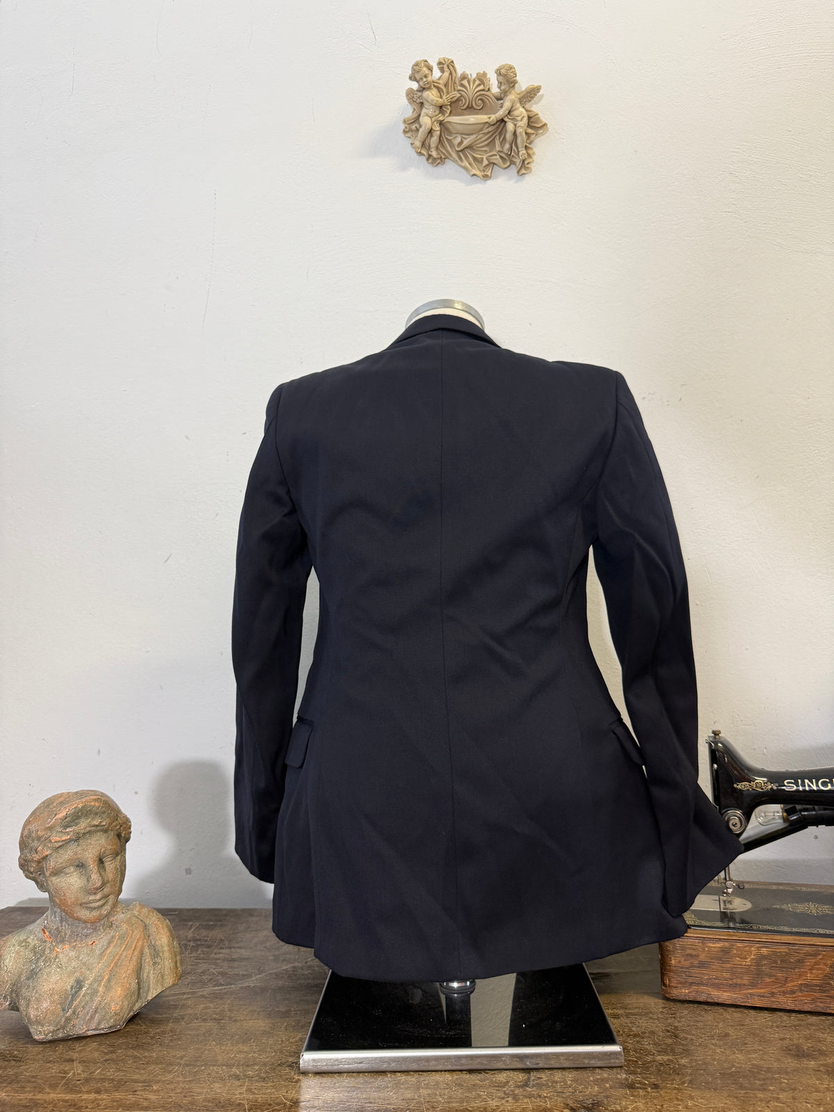Vintage Italian Navy Double Breasted Jacket “S”