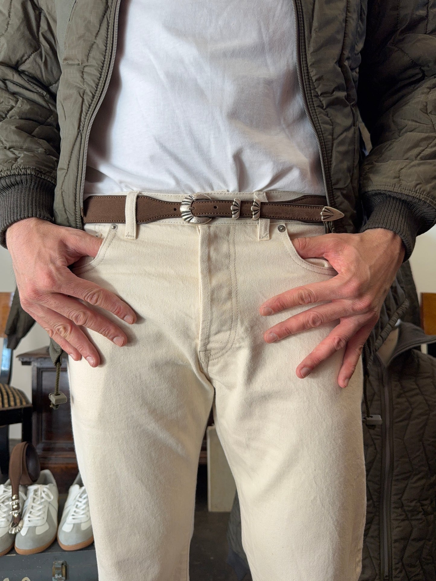 Western Suede Belt