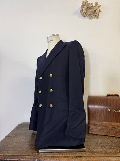 Vintage 00’s Italian Navy Double Breasted Jacket “M”