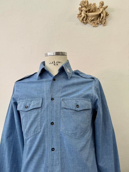 Vintage 90’s Italian Navy Shirt “S/M”