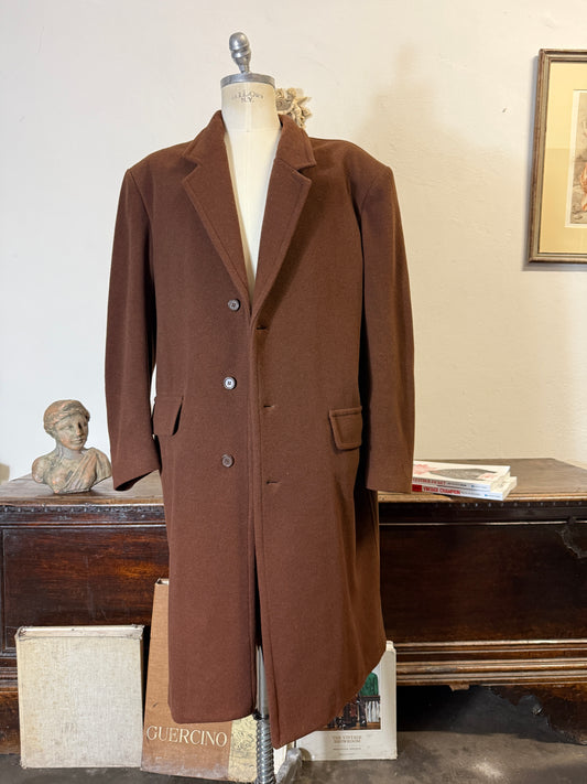 Deadstock Brown Wool Coat “XL”