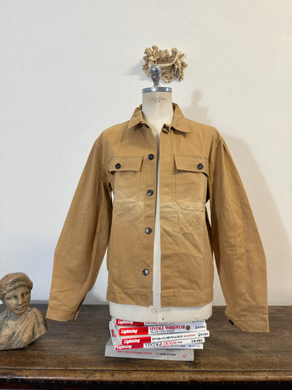 Vintage 70’s Deadstock Cropped Fit Work Jacket - Faded “L”