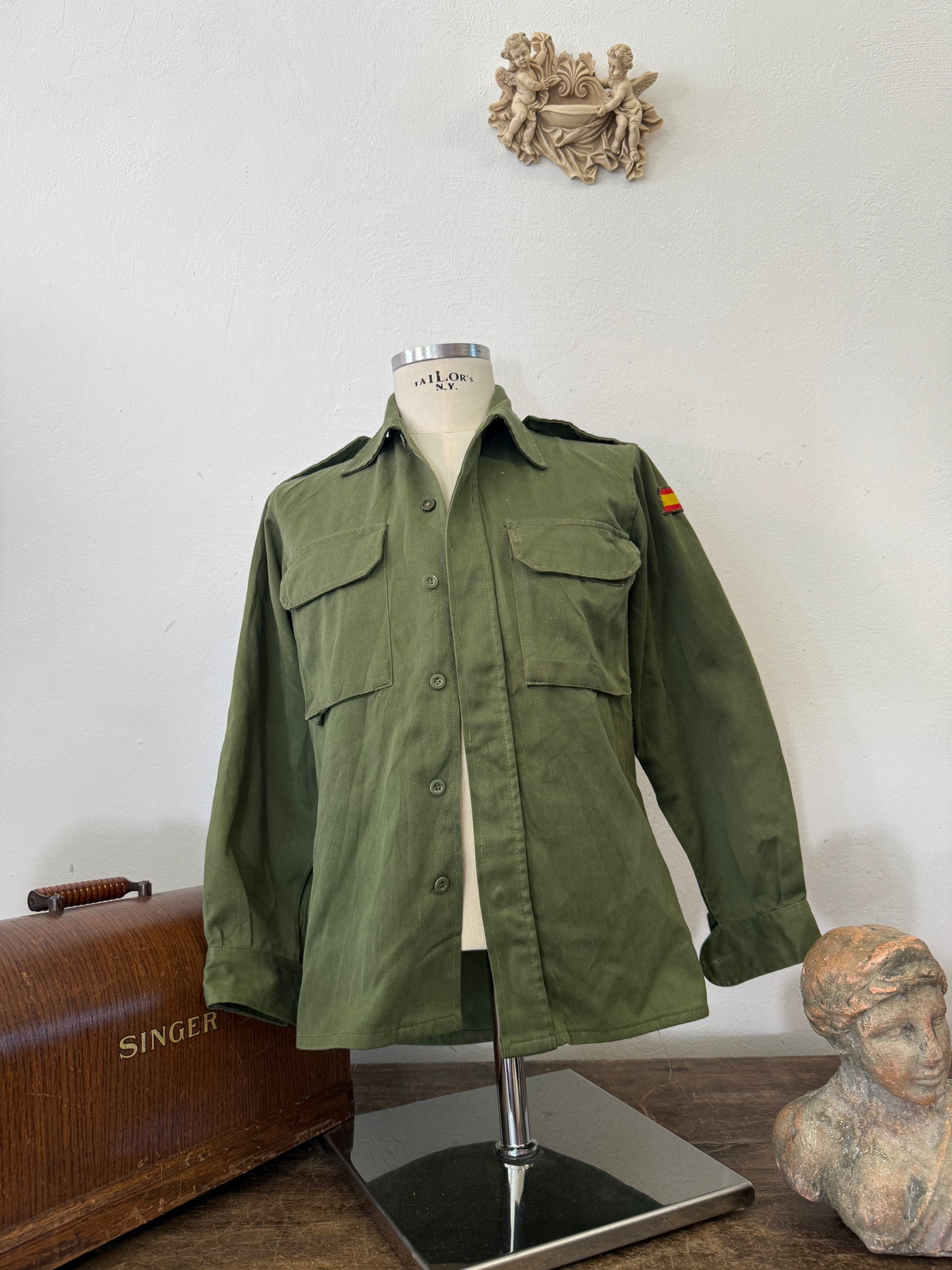 Vintage Spanish Army Shirt “S”