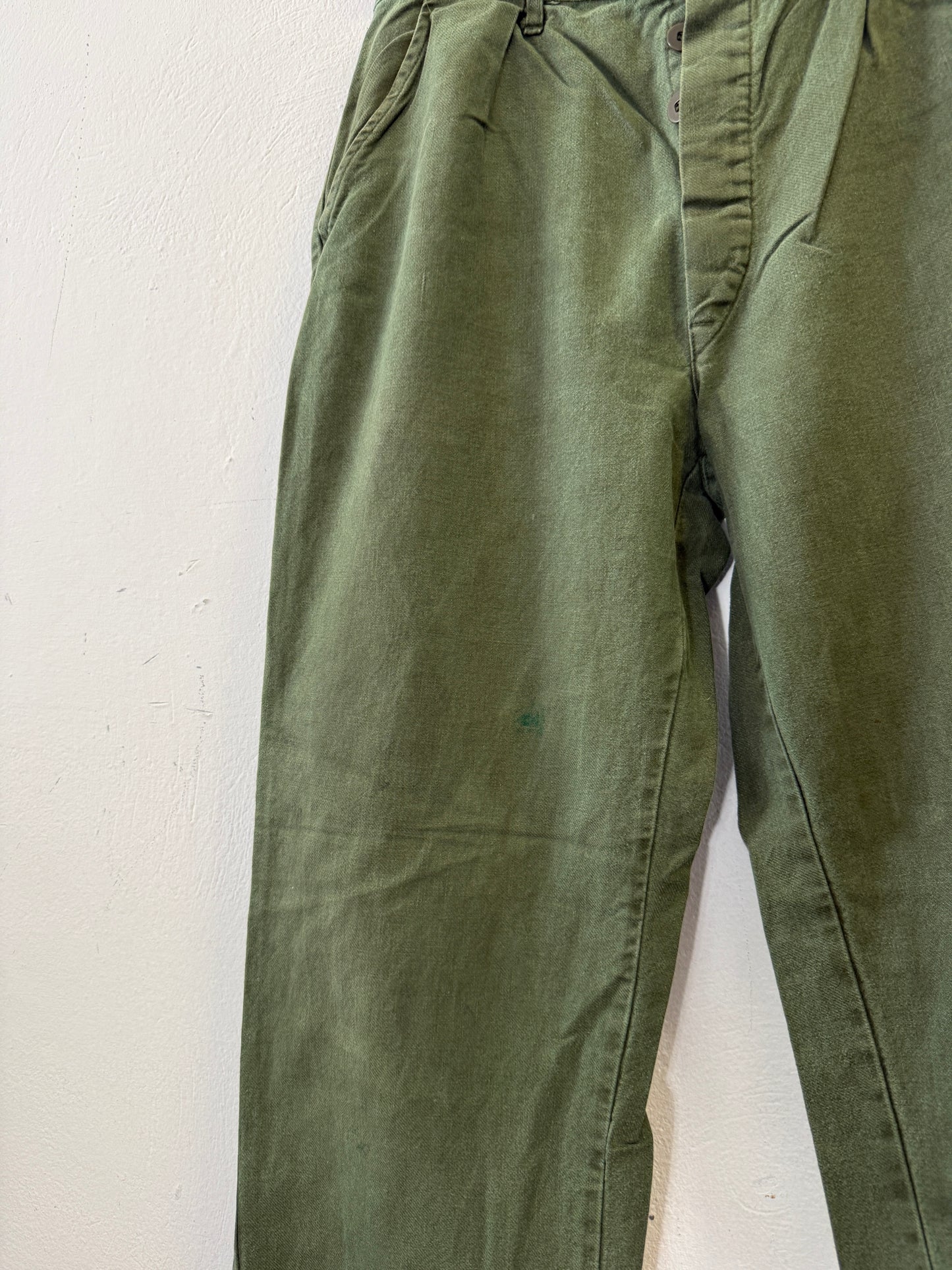 Vintage Swedish Army Fatigue Pants “W32”