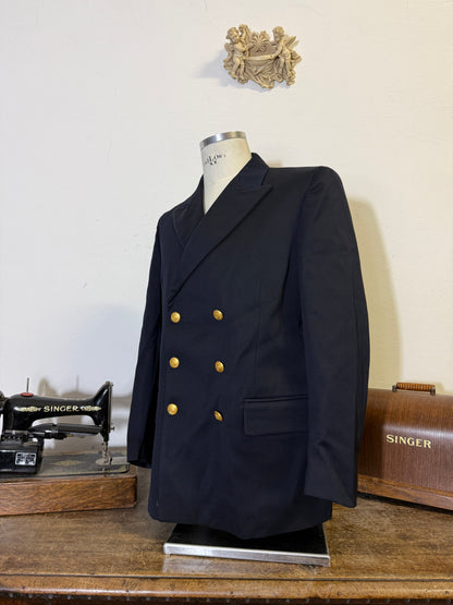Vintage 00’s Italian Navy Double Breasted Jacket “L”
