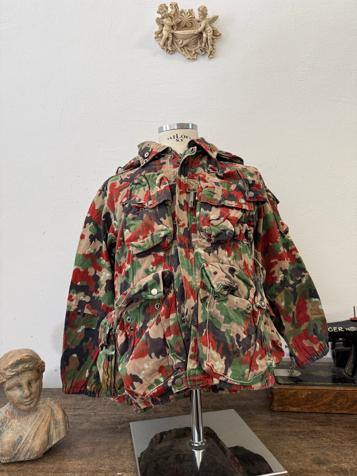 Vintage Swiss Army Camo Jacket M70 “S/M”