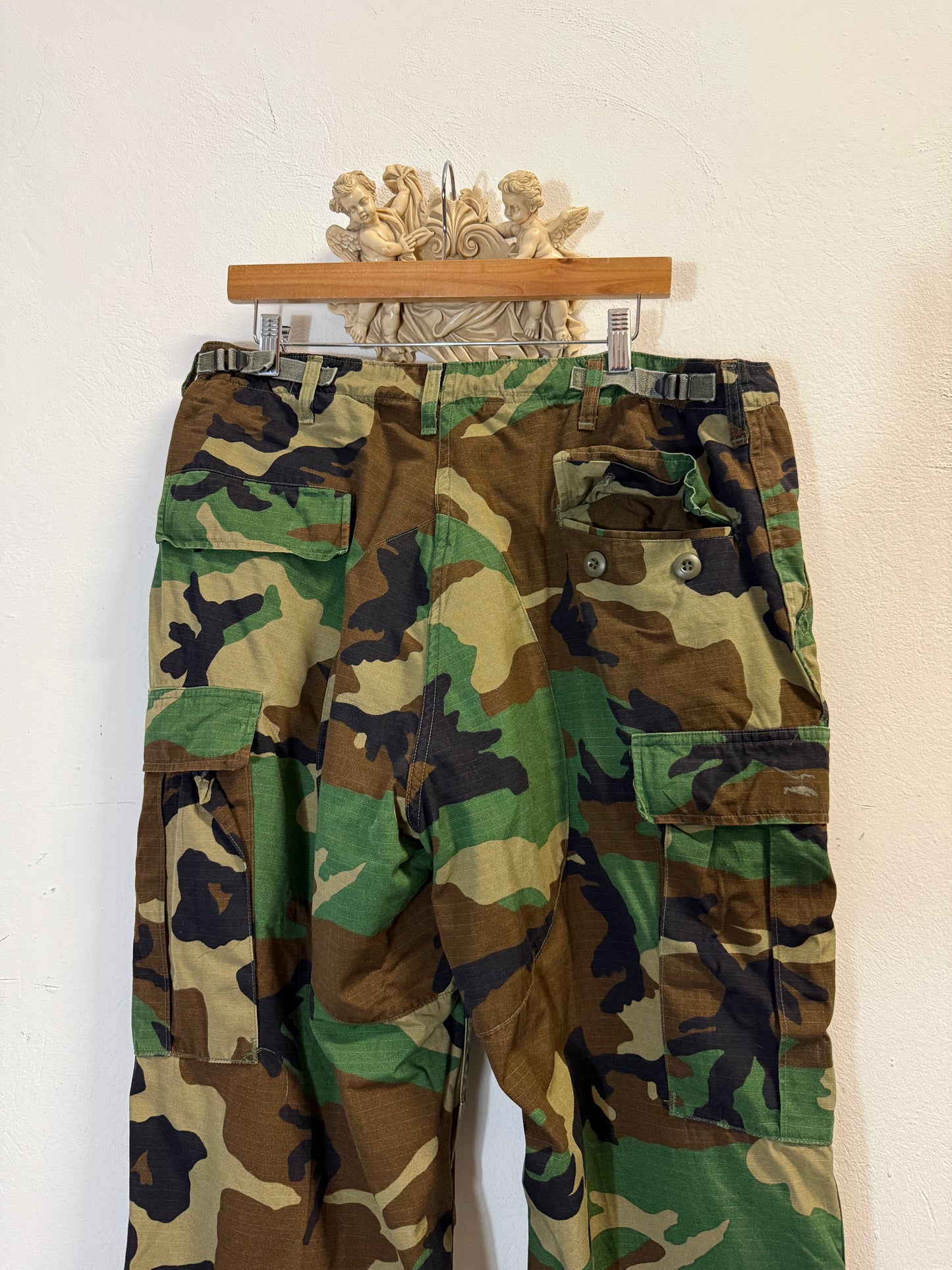 Vintage Woodland Camo Cargo Pants Us Army Rip Stop “W36”
