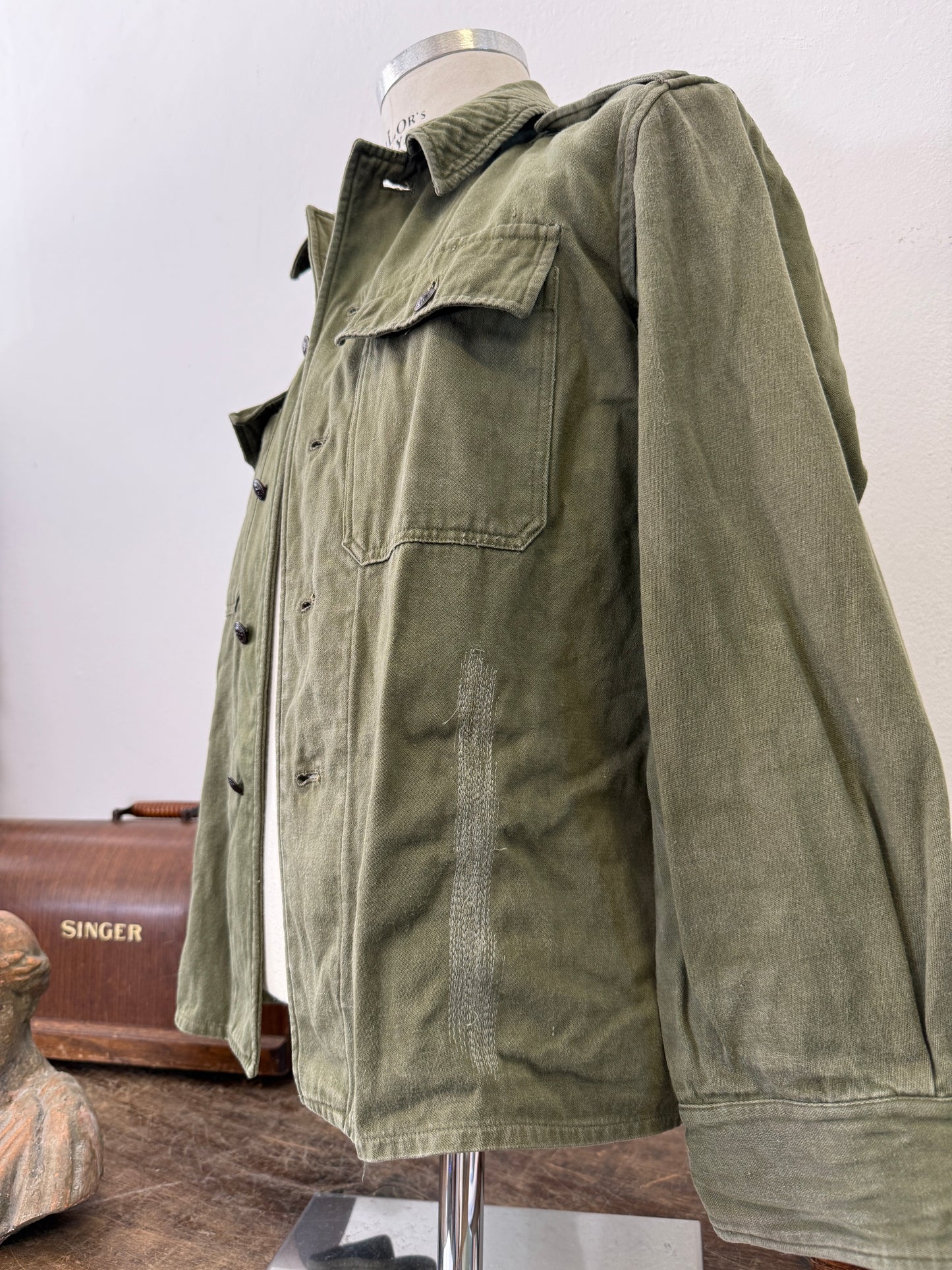 Vintage 80’s Faded Hungarian Army Shirt “XS”