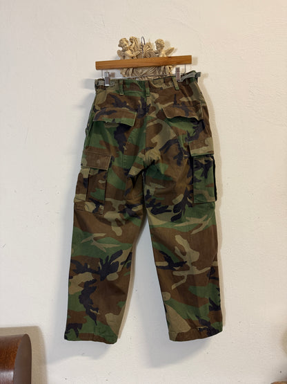 Vintage Woodland Camo Cargo Pants Us Army “W29”
