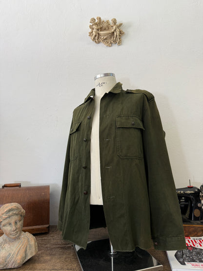 Vintage 80’s Faded Hungarian Army Shirt “L/XL”