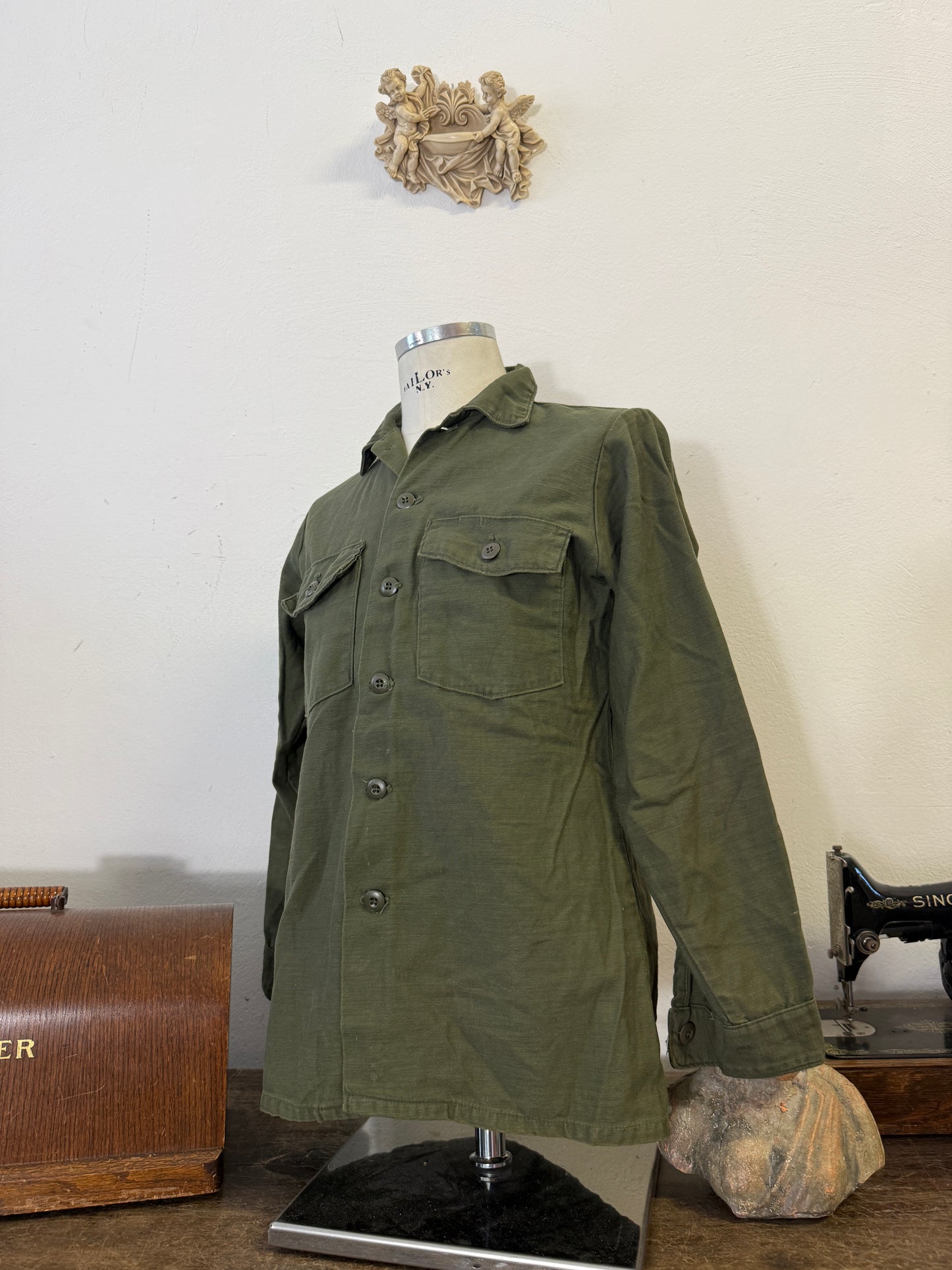 Vintage Og 107 Us Army Shirt “M”