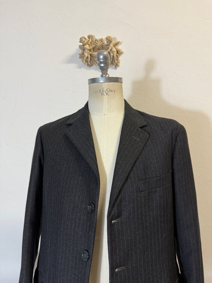 Vintage Grey Pinstripe Jacket “S/M”