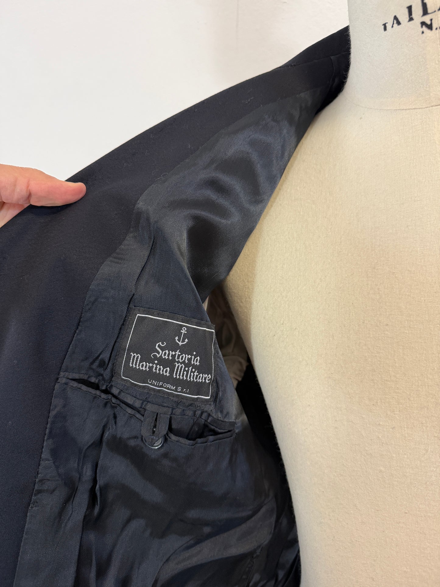 Vintage 00’s Italian Navy Double Breasted Jacket “L/XL”