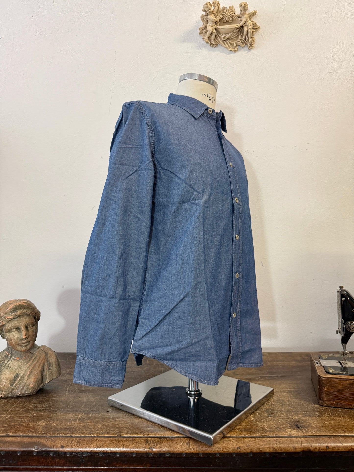 Chambray Jeckerson Shirt - XS, S, M, L