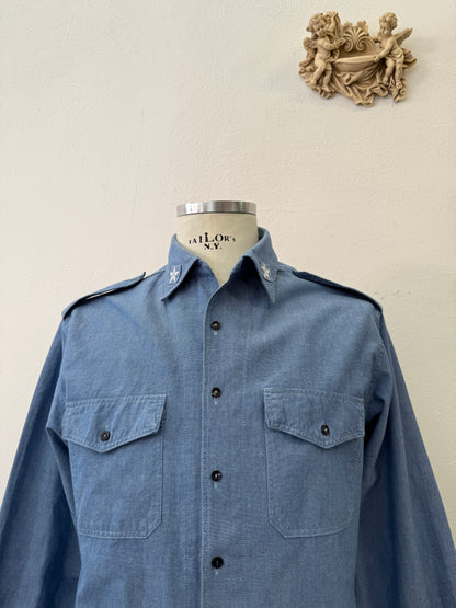 Vintage 90’s Italian Navy Shirt “M/L”