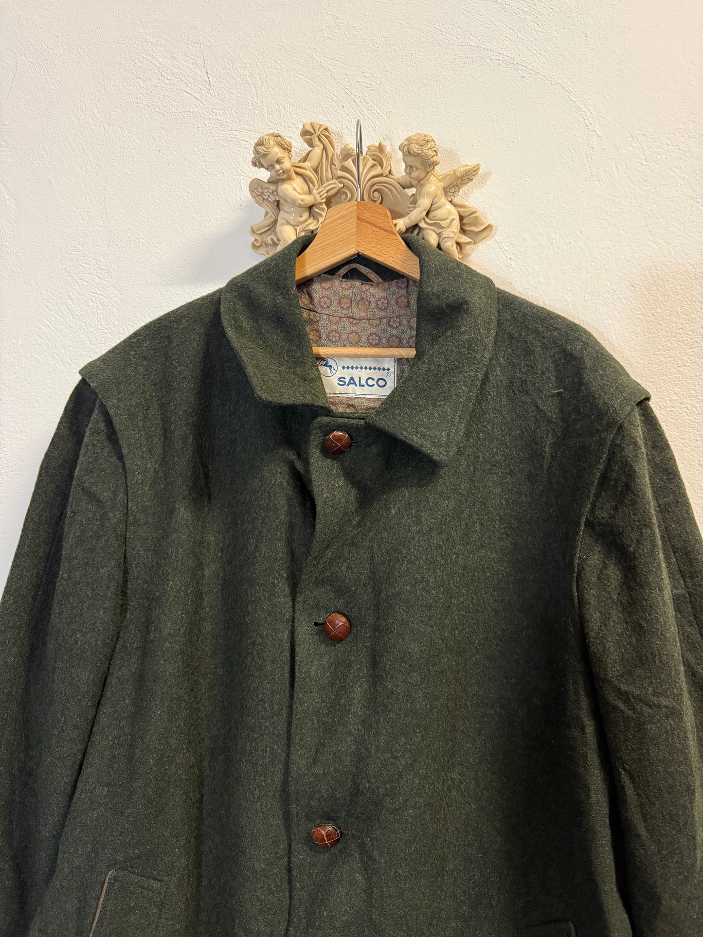 Vintage 80’s Loden Coat “XL”