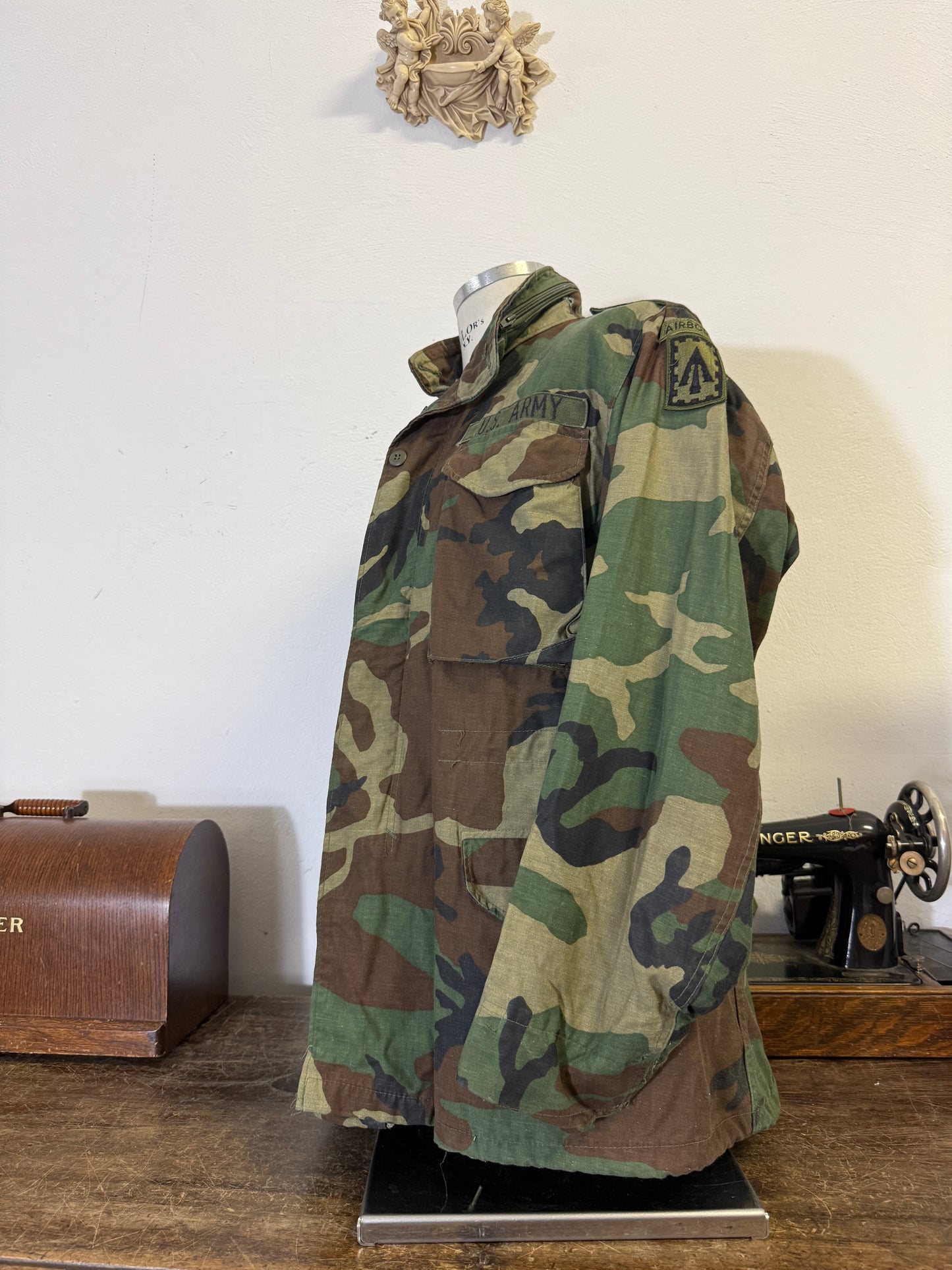 Vintage Woodland Field Jacket M65 Us Army “L”