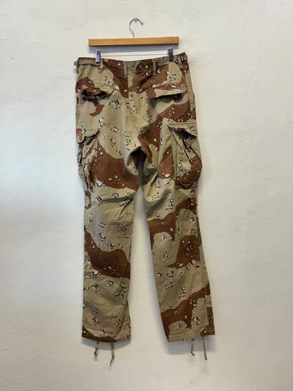 Vintage Desert Chocolate Cargo Pants Us Army “W34”