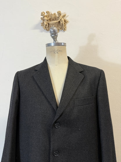 Vintage Black/Grey Wool Blazer