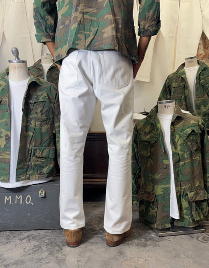 White Selvedge Pants Made in Italy - Mister Archive®