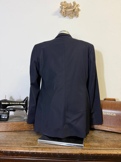 Vintage 00’s Italian Navy Double Breasted Jacket “XL”