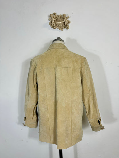 Vintage Women Sand Leather Jacket “M”