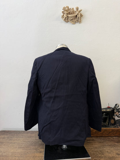 Vintage Italian Navy Double Breasted Jacket “M”