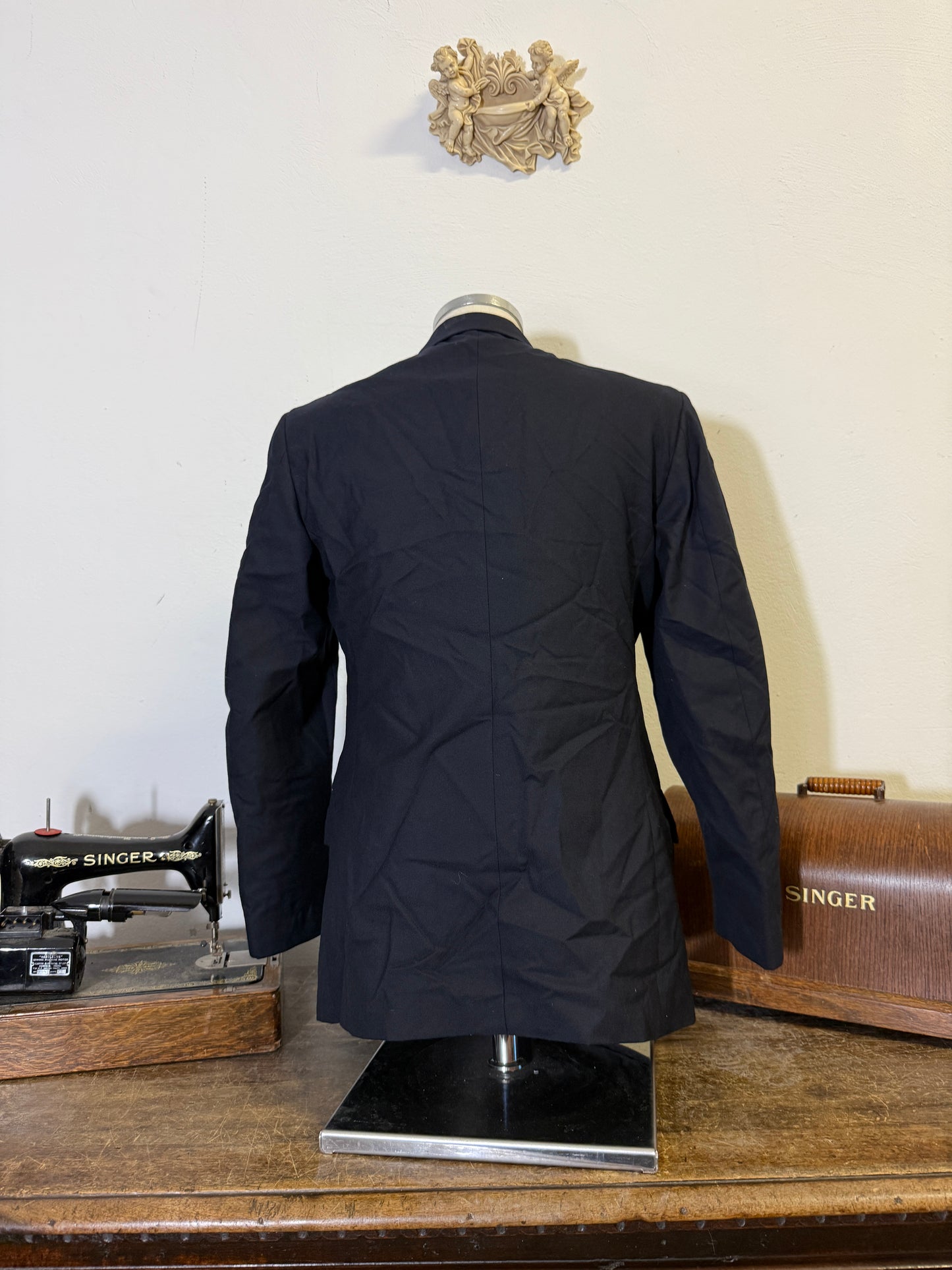 Vintage 00’s Italian Navy Double Breasted Jacket “M/L”