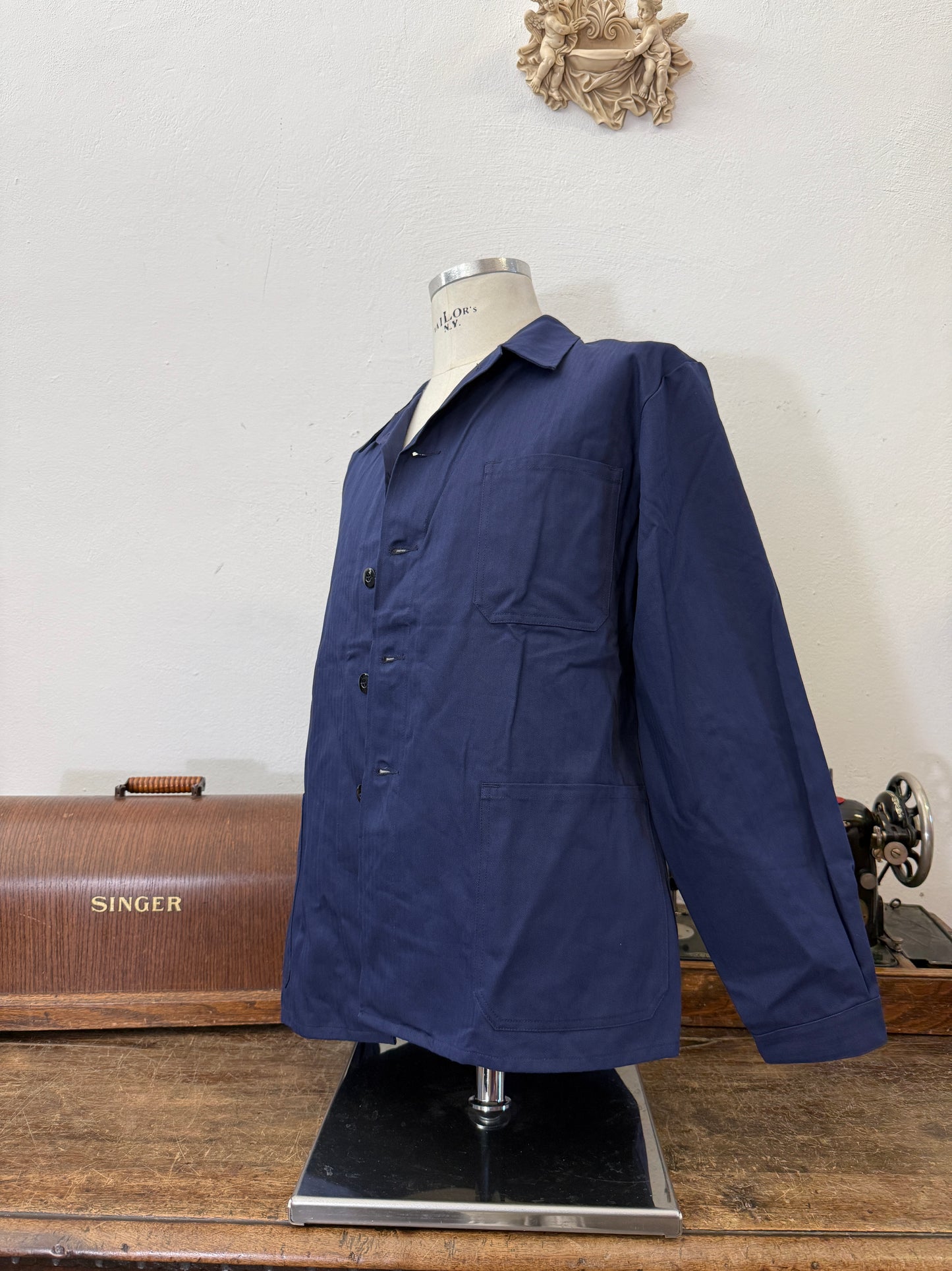 Deadstock 90’s German Army Work Jacket HBT “L”