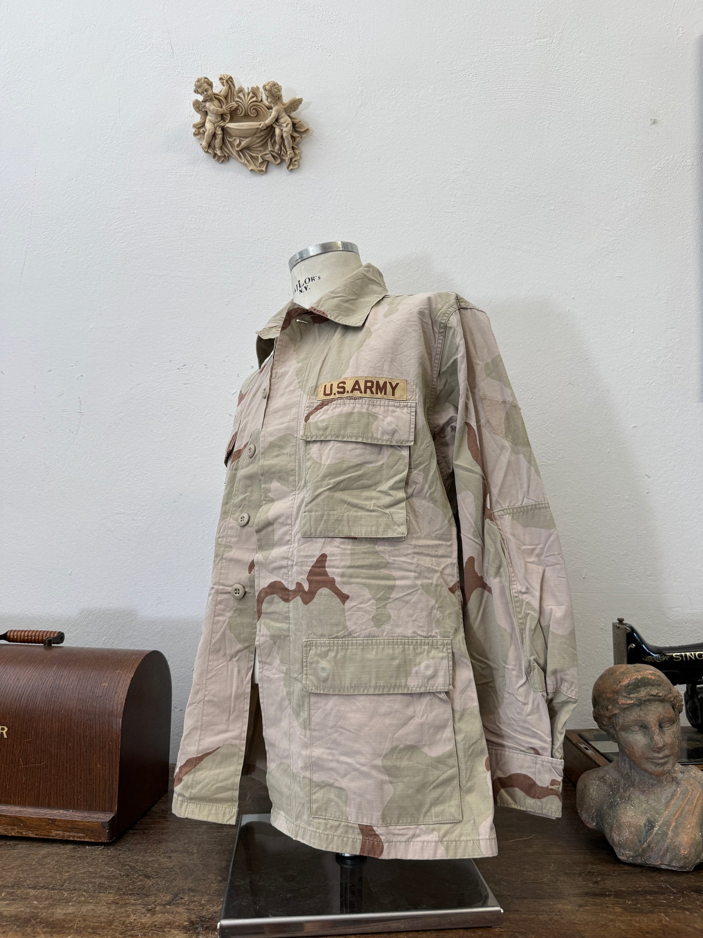Vintage BDU Camo Jacket Ripstop US Army – L/XL