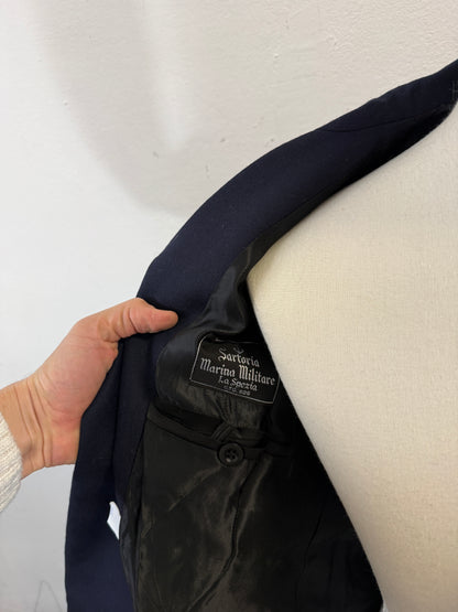 Vintage 00’s Italian Navy Double Breasted Jacket “S”