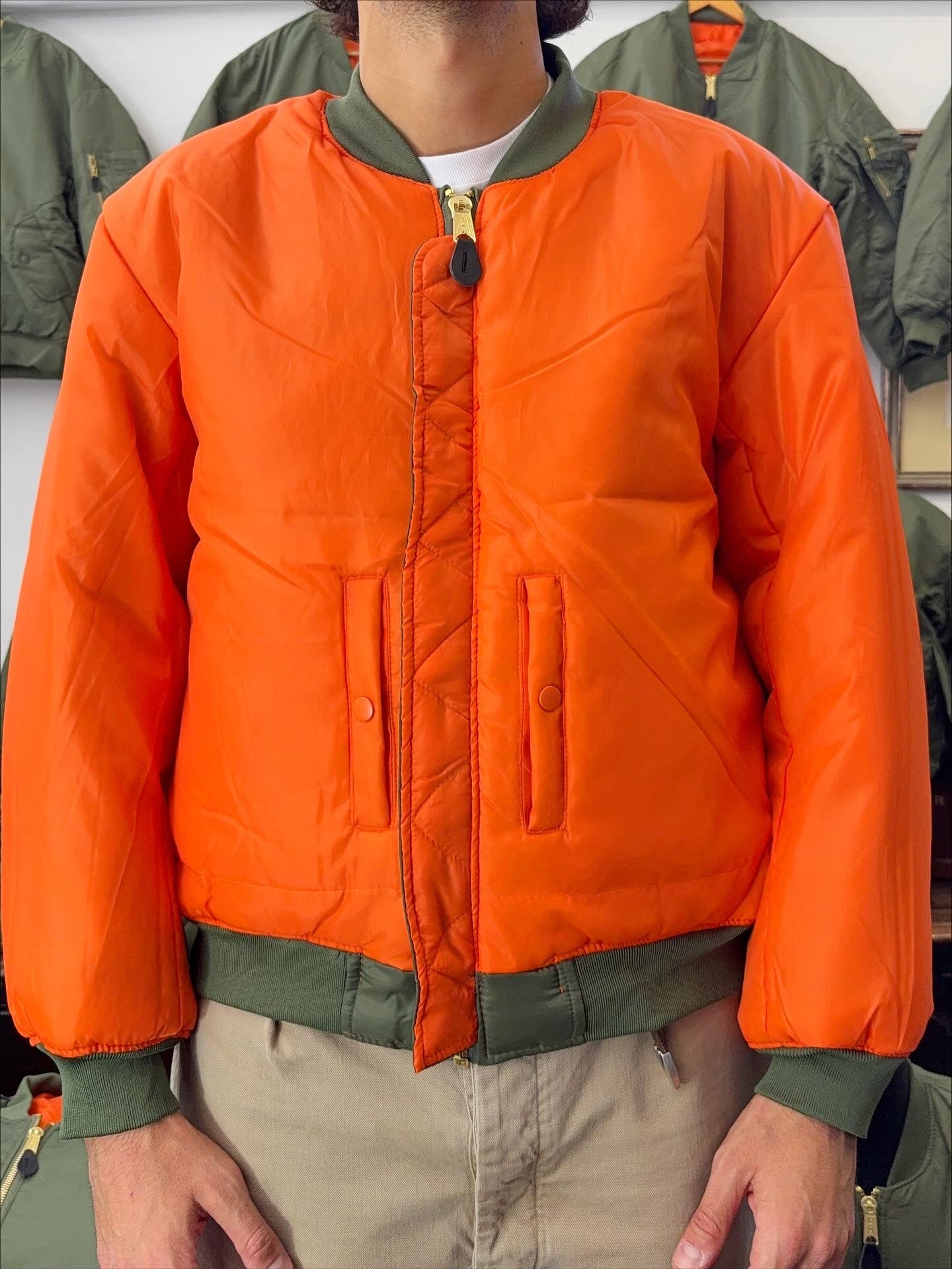 Olive Bomber Jacket MA1