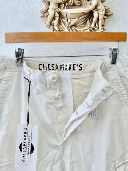 Cargo Short Barras Off White - Chesapeakes
