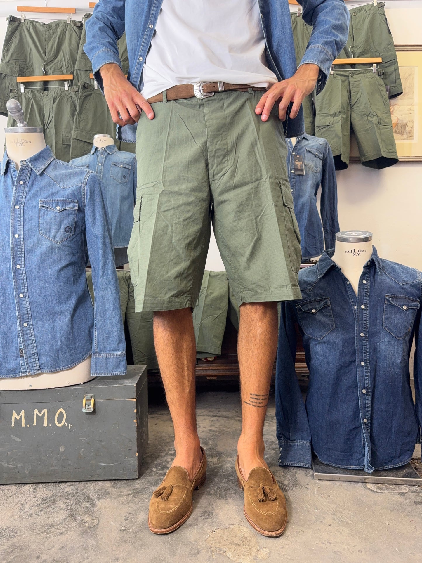 Ripstop Cargo Short - Green