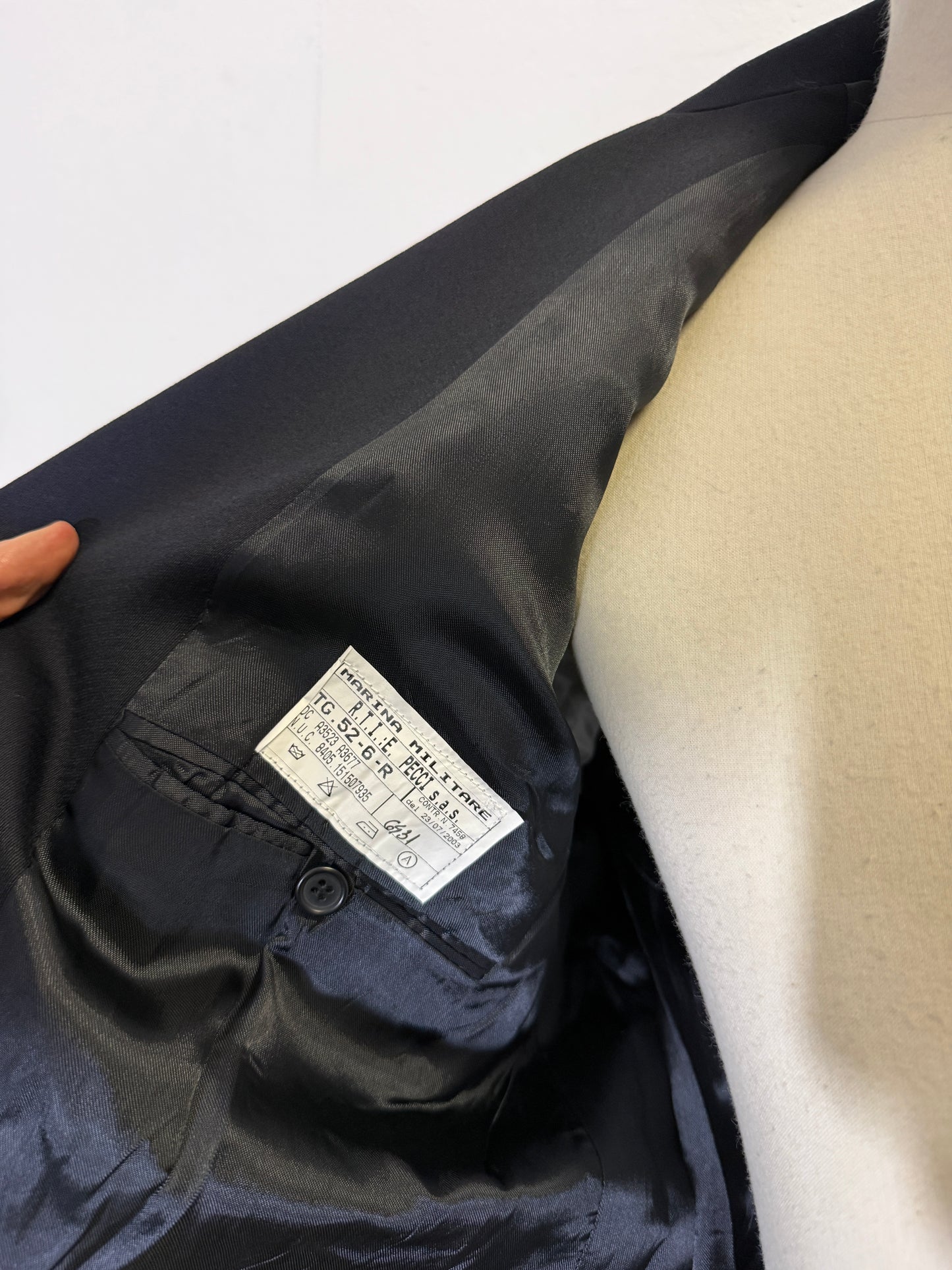 Vintage 00’s Italian Navy Double Breasted Jacket “L”