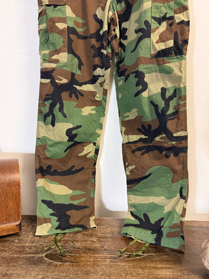 Vintage Woodland Camo Cargo Pants Us Army Rip Stop “W36”