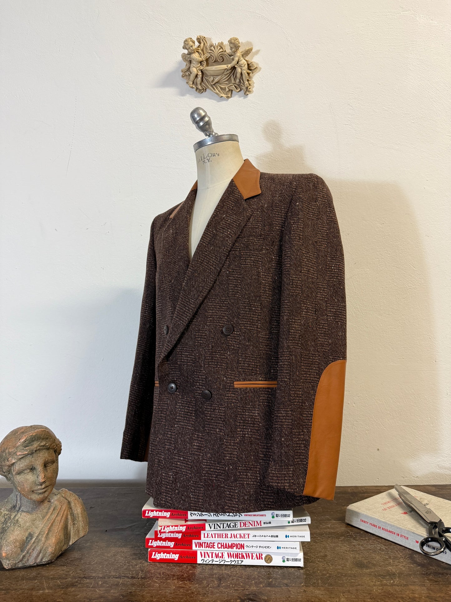 Vintage Wool Double Breasted Jacket  “M”