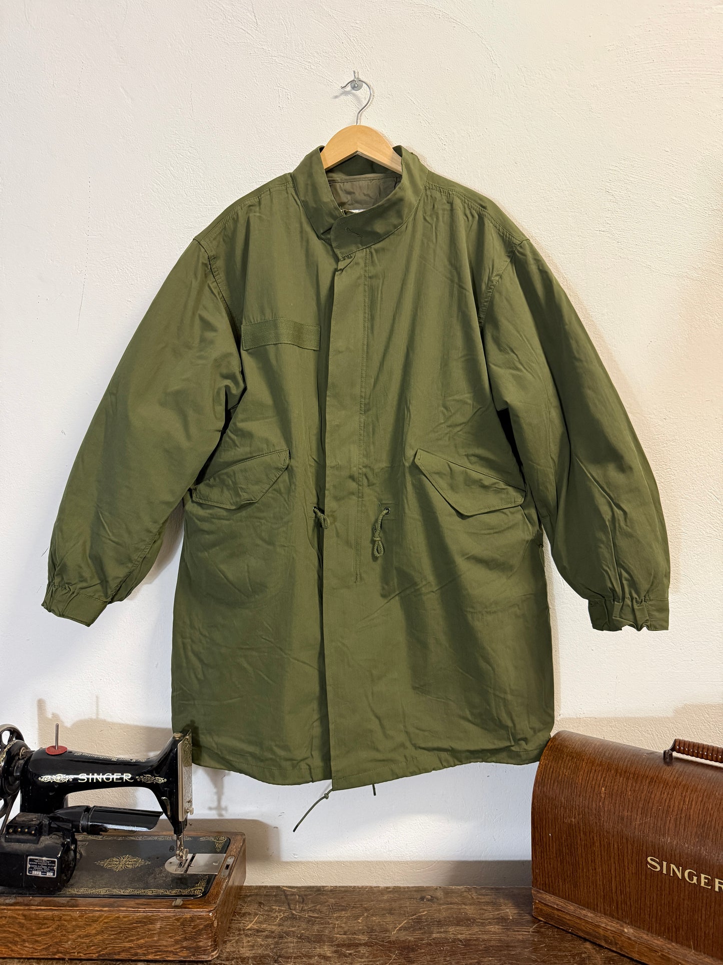 US OD M65 SHELL PARKA WITH LINER - REPRO “L”