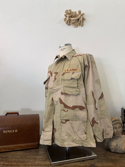 Vintage BDU Camo Jacket Ripstop US Army – L