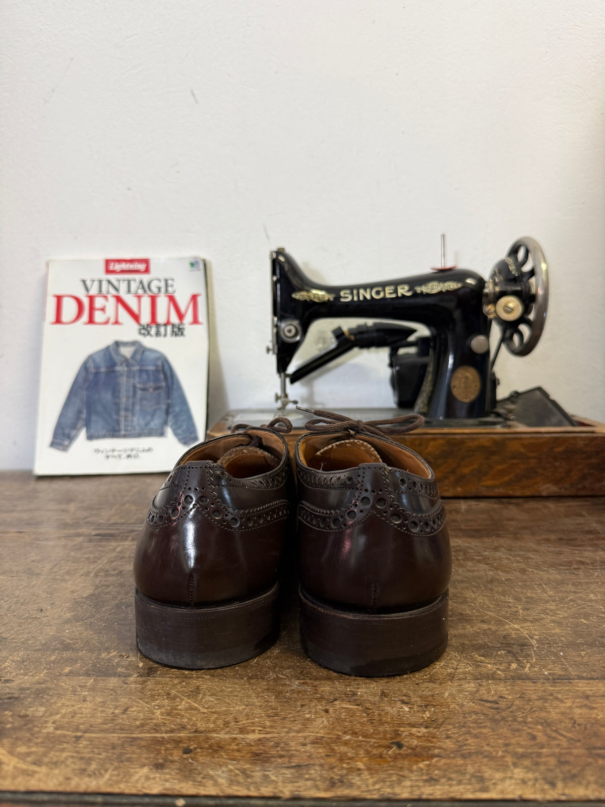 Used Church’s Men’s Burgundy Leather Derby Shoes – Made in England – UK Size 10
