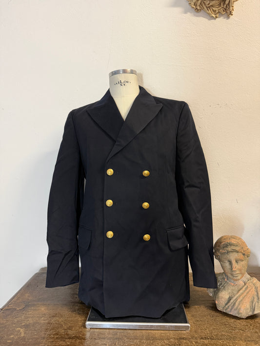 Vintage 00’s Italian Navy Double Breasted Jacket “XL”