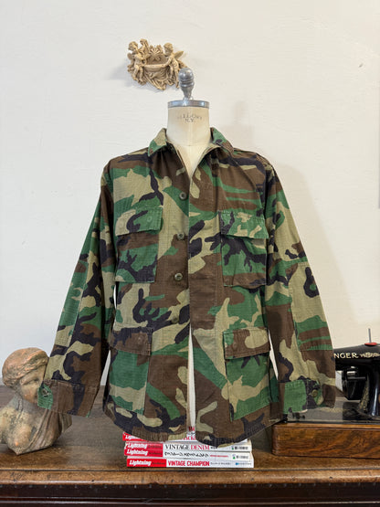 Vintage Woodland Jacket Rip Stop Us Army “L”