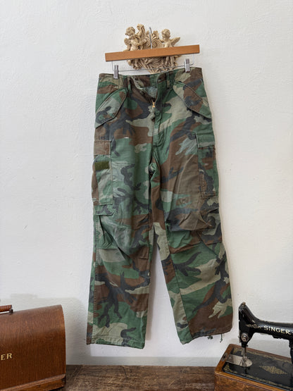 Vintage Woodland Cargo Pants M65 Us Army “W31”