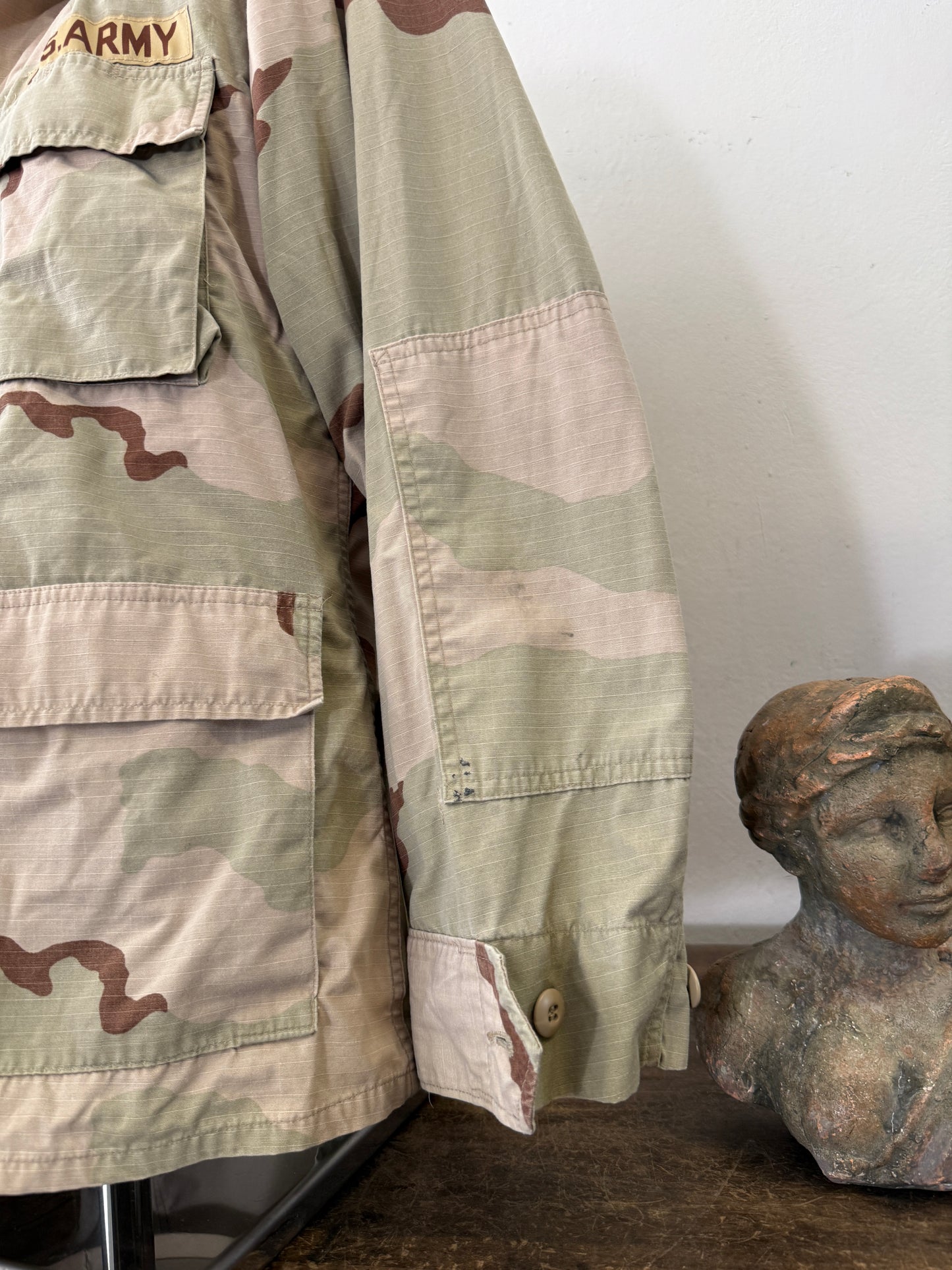 Vintage BDU Camo Jacket Ripstop US Army – L